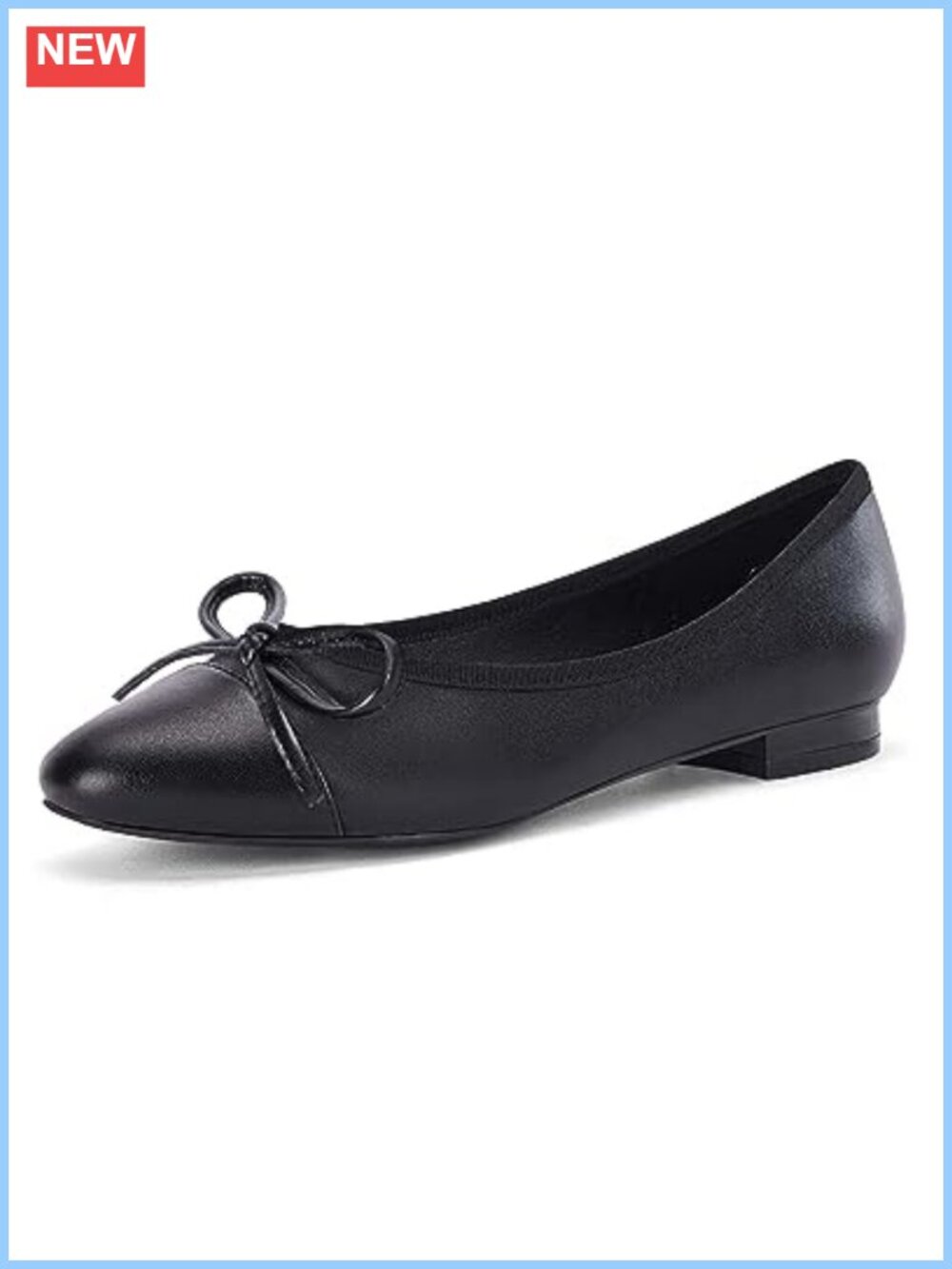 Womens Cap Toe Ballet Flats Bow Pointed Toe Slip On Comfort Dress Party Flat